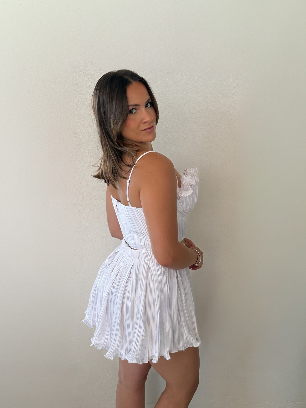 Santorini Satin White Set
