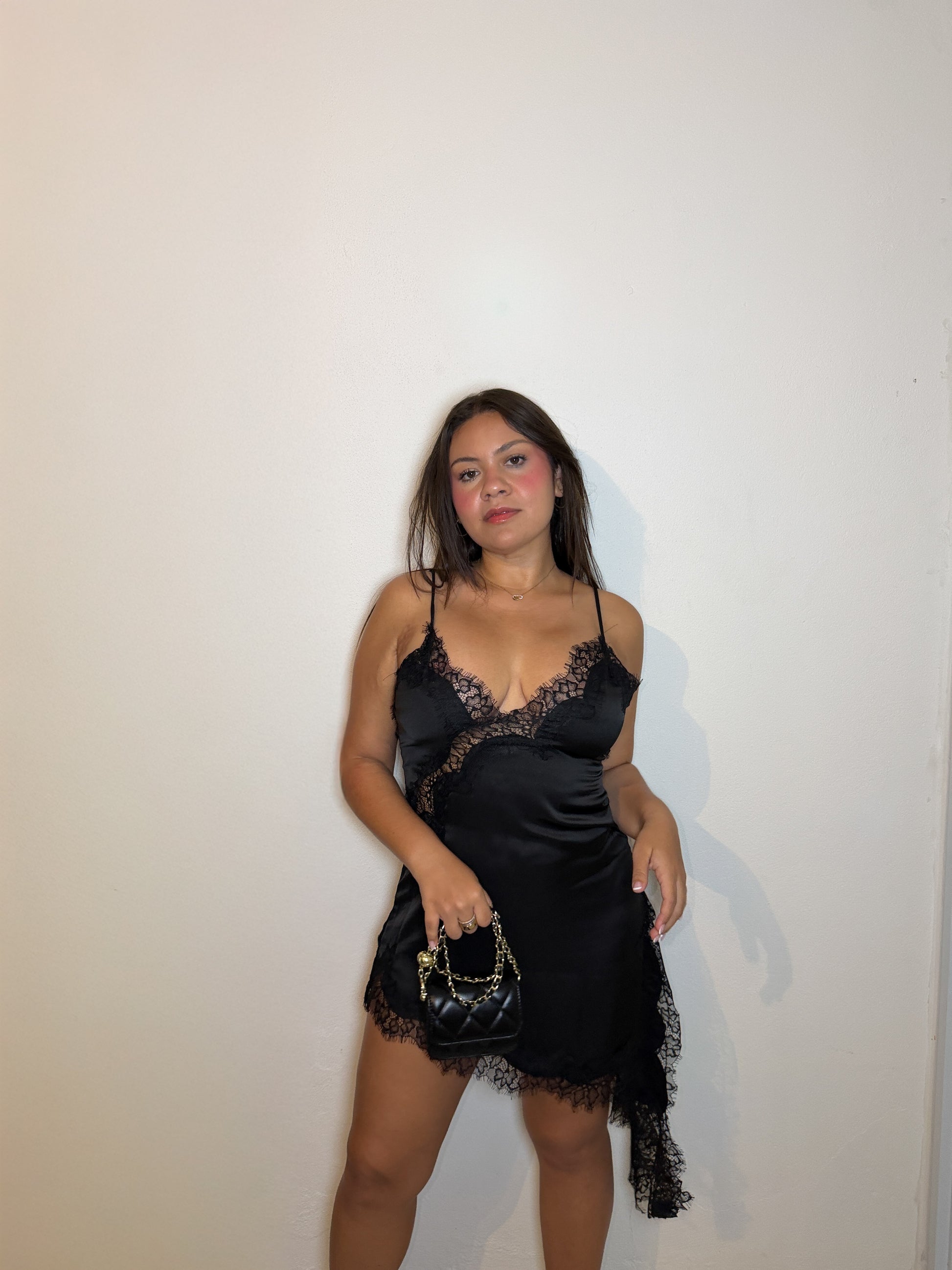 Mini Lace Dress - Black