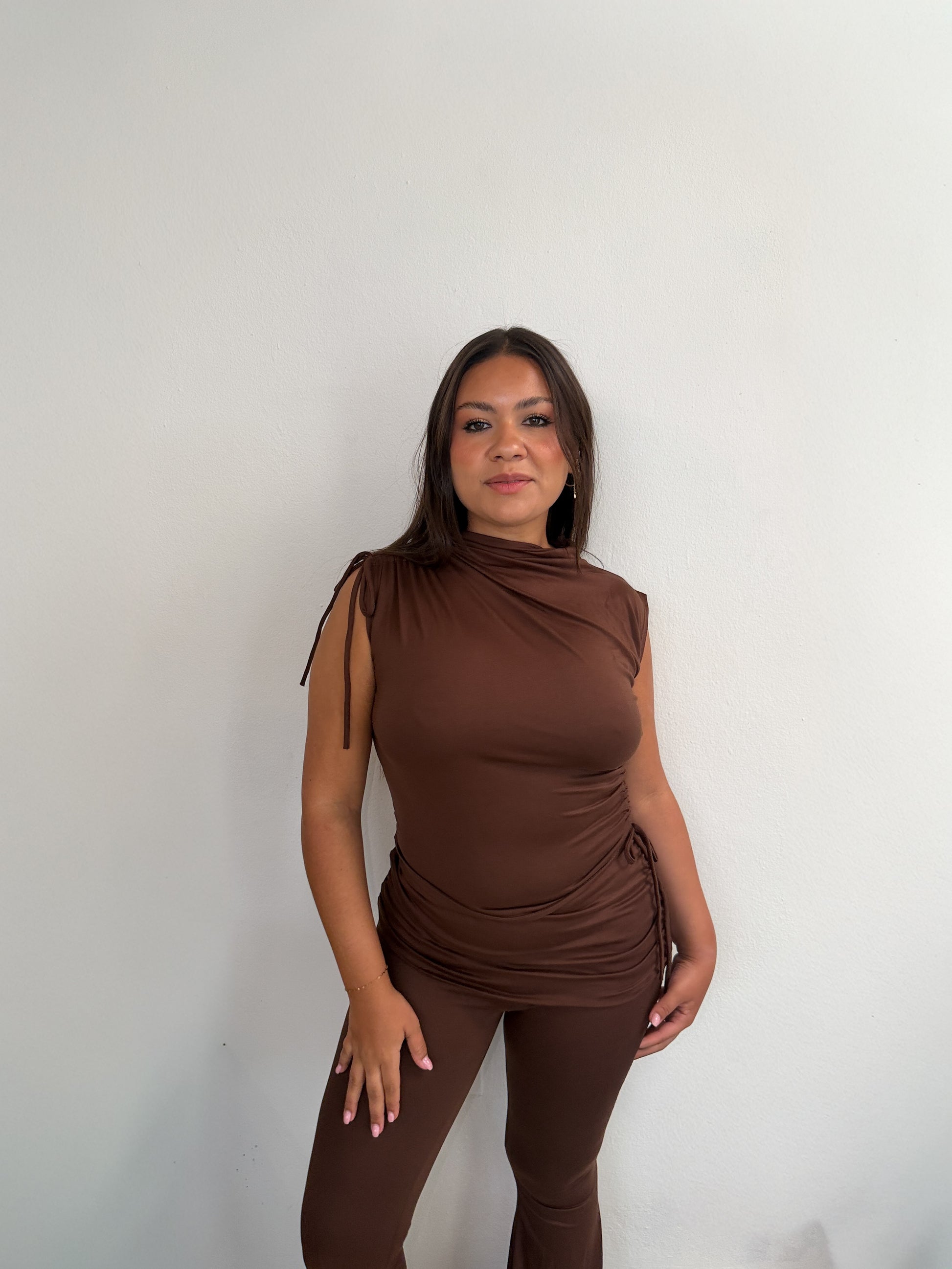 Cocoa Mock Neck Top & Pant Set