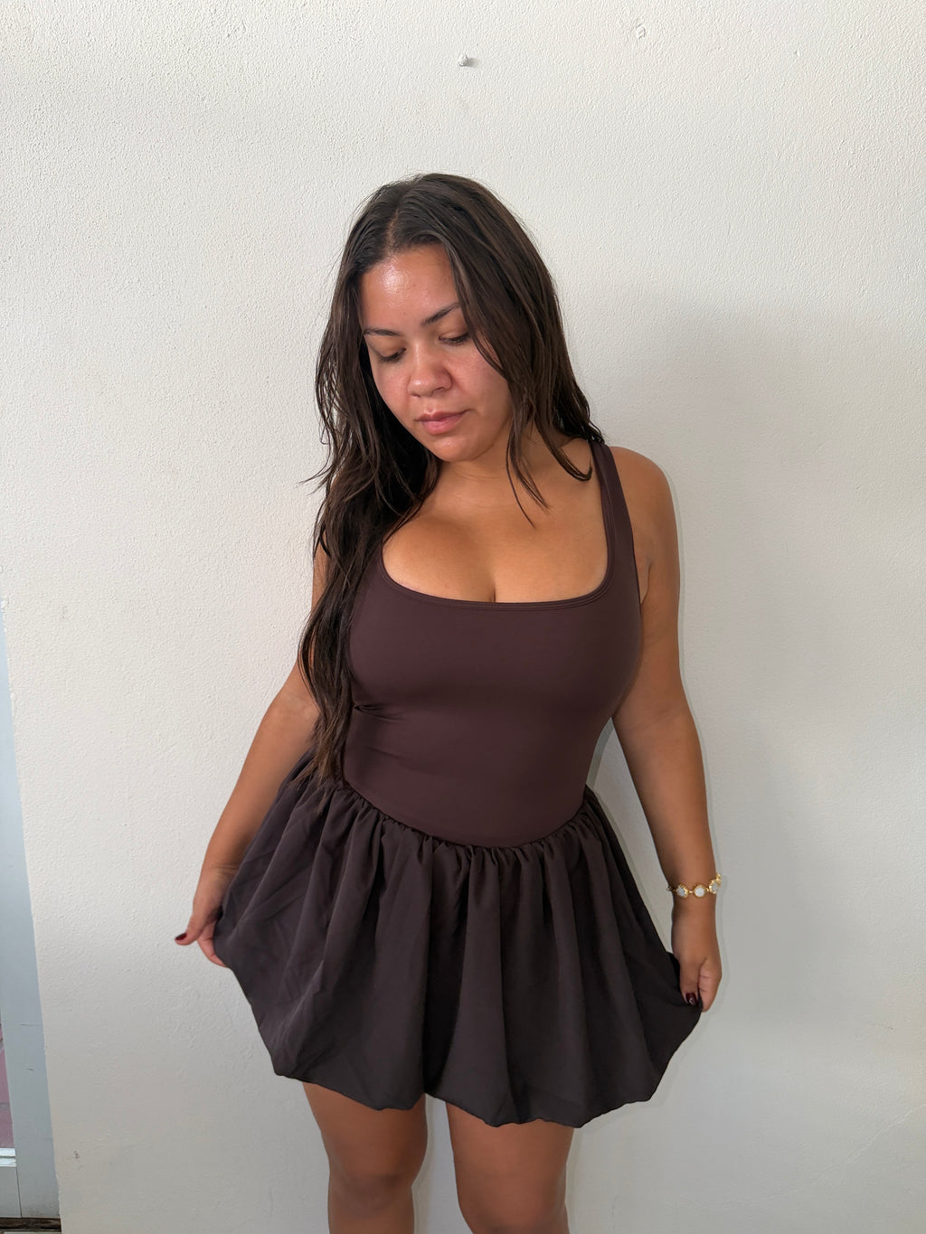 Bubble Brown Dress