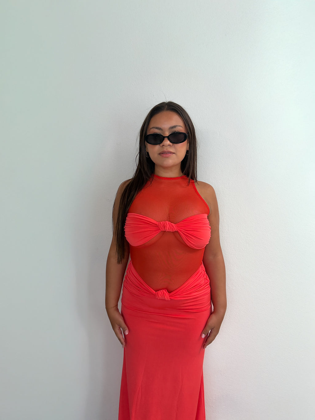 Ibiza Sheer Mesh Maxi Dress