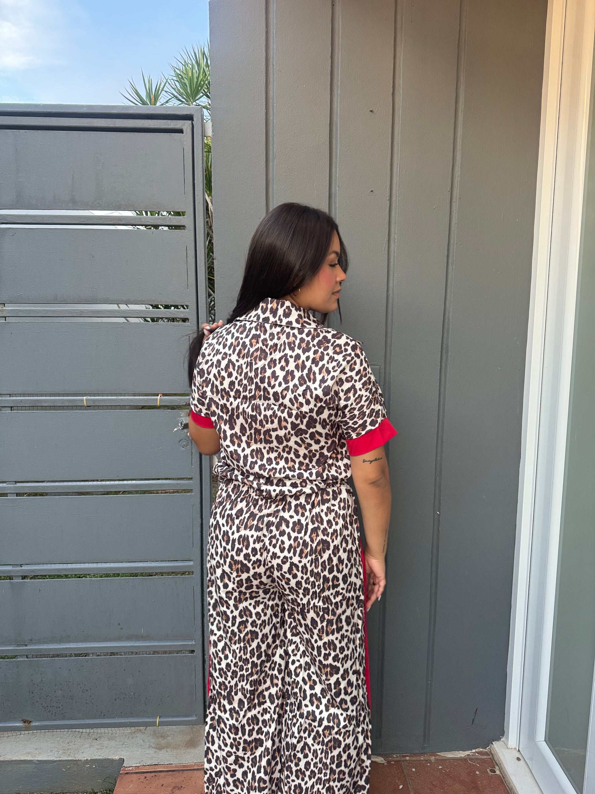 Leopard Pant Set