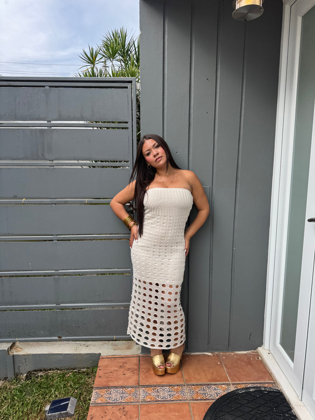 Sunset Knit Maxi Dress