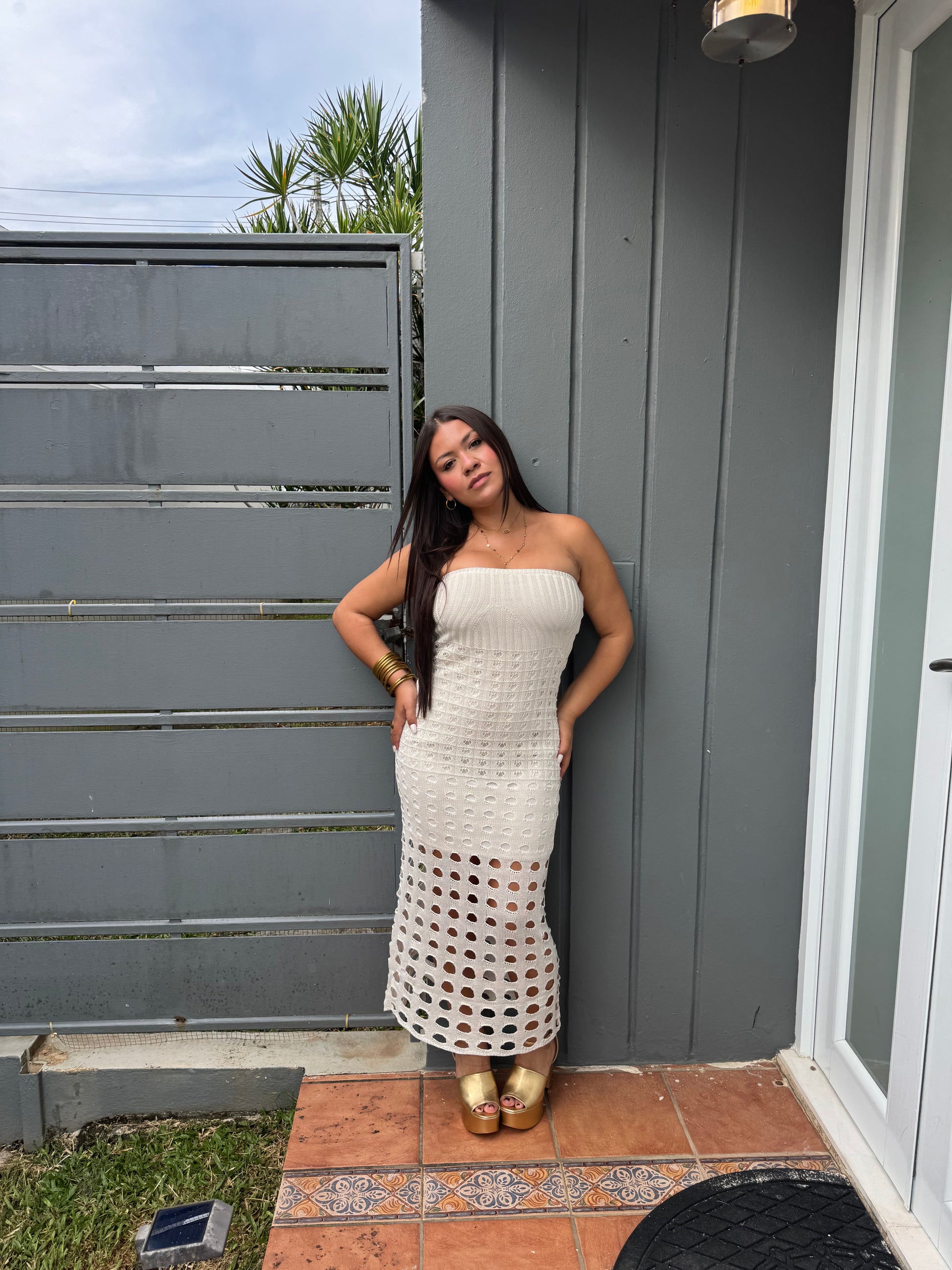 Sunset Knit Maxi Dress