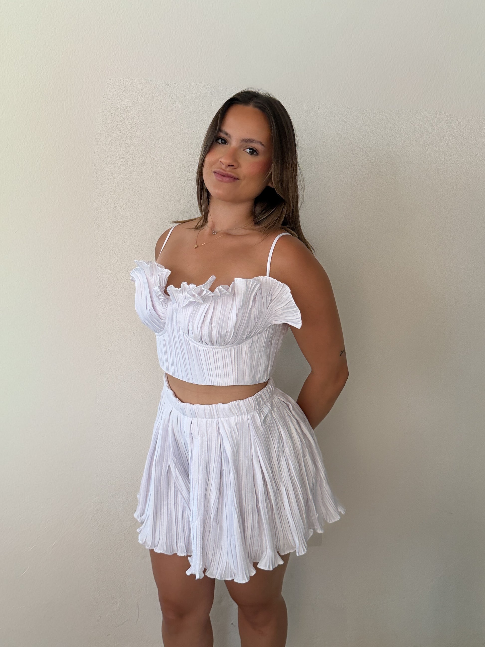 Santorini Satin White Set