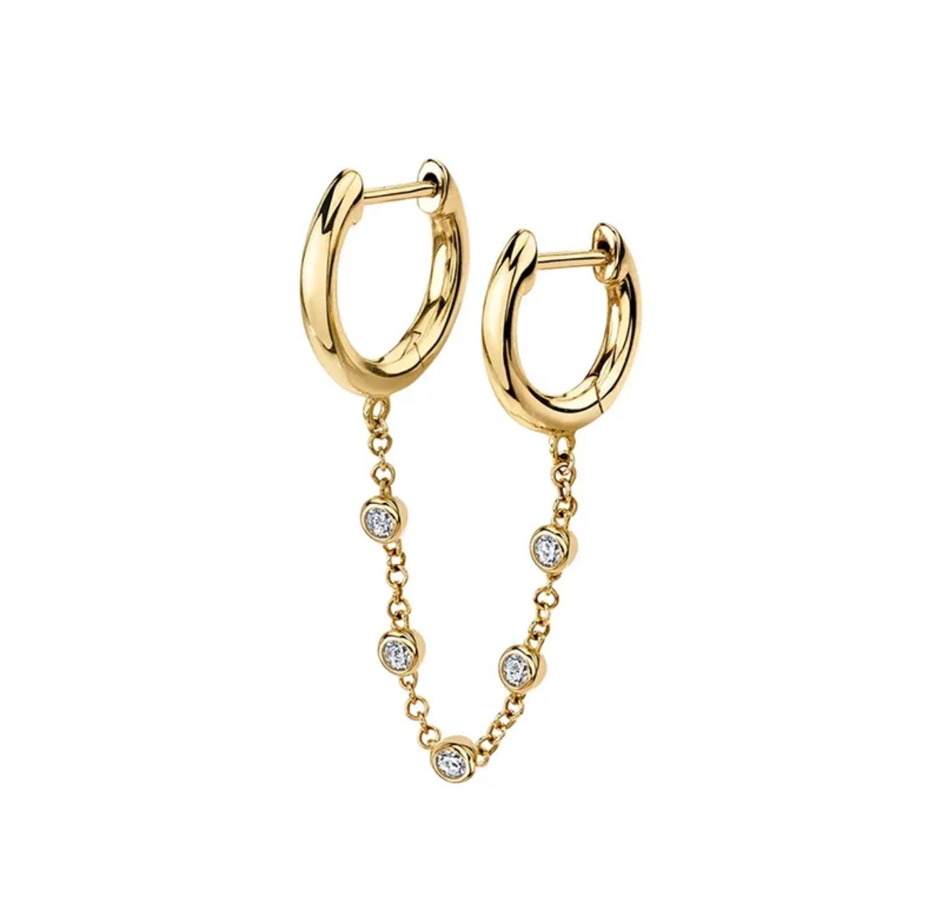 Luna Chain Hoops
