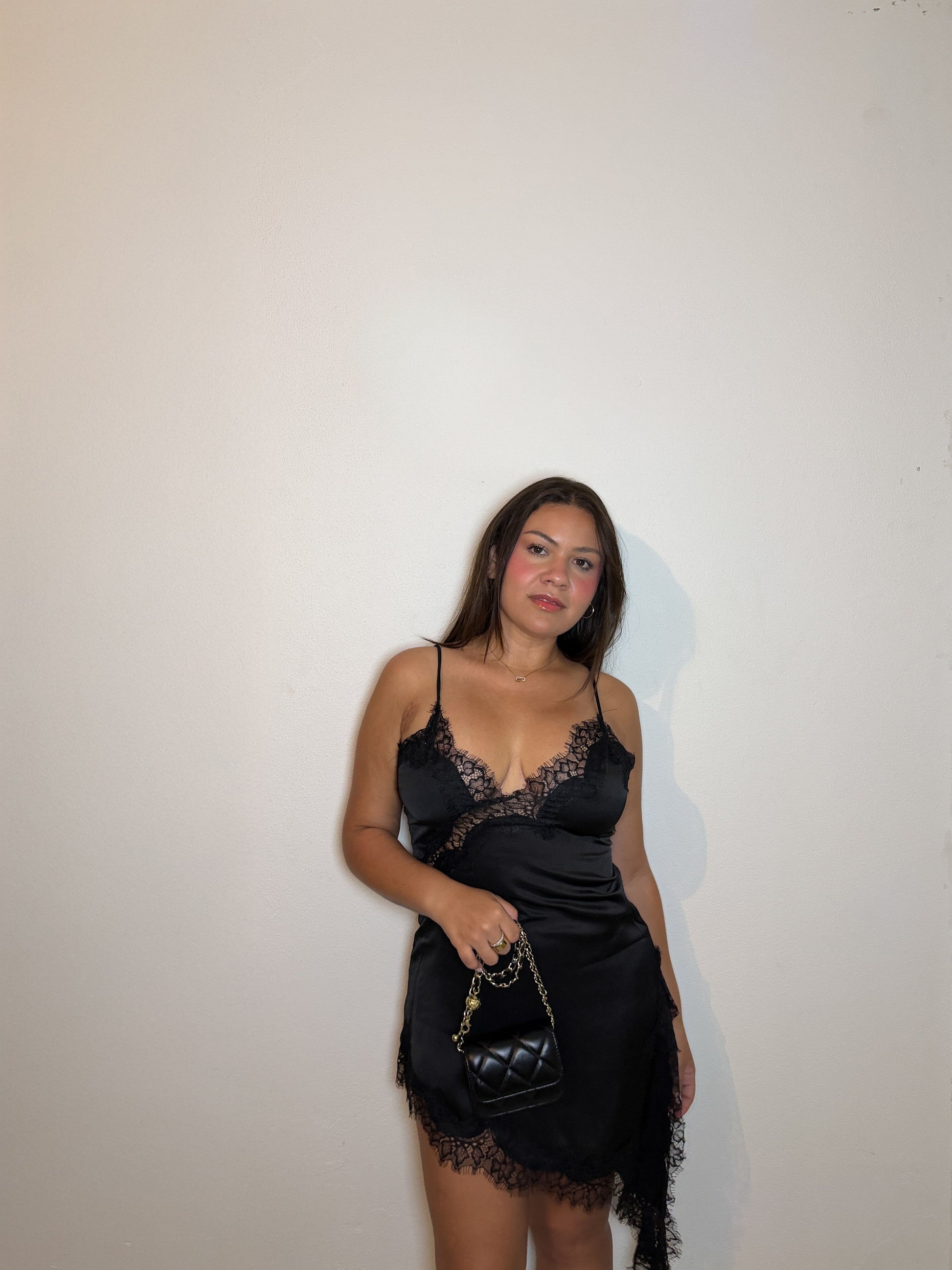 Mini Lace Dress - Black