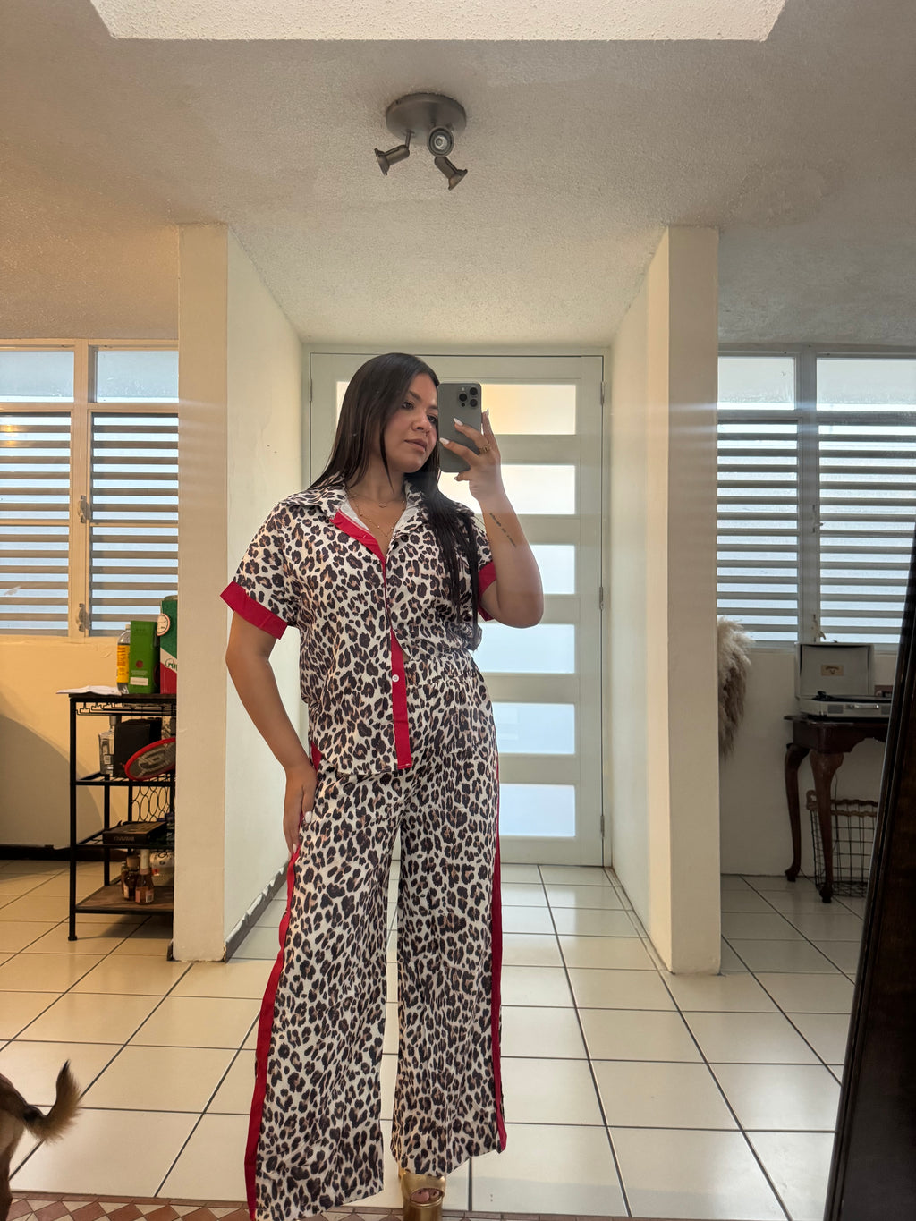 Leopard Pant Set