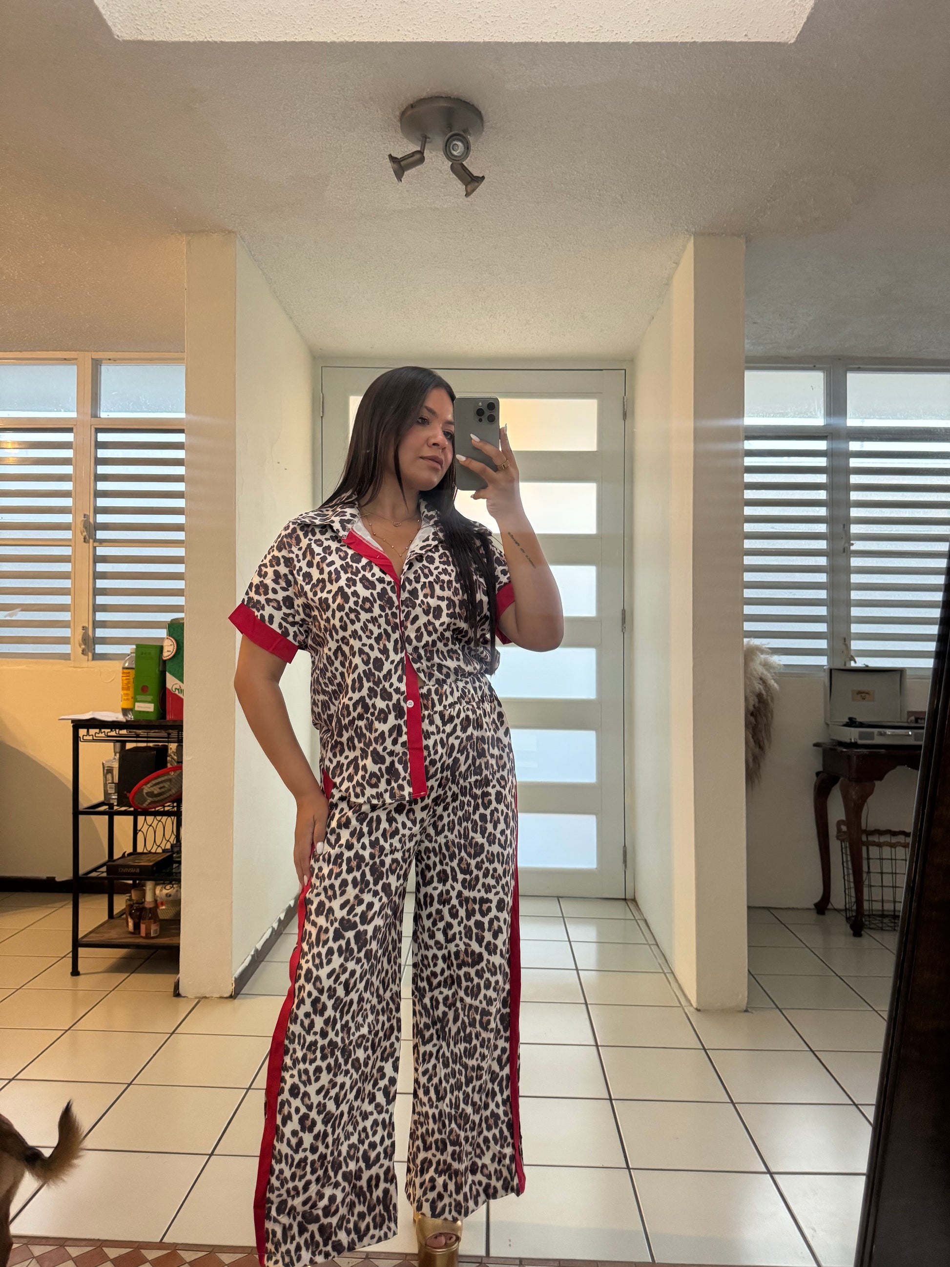 Leopard Pant Set
