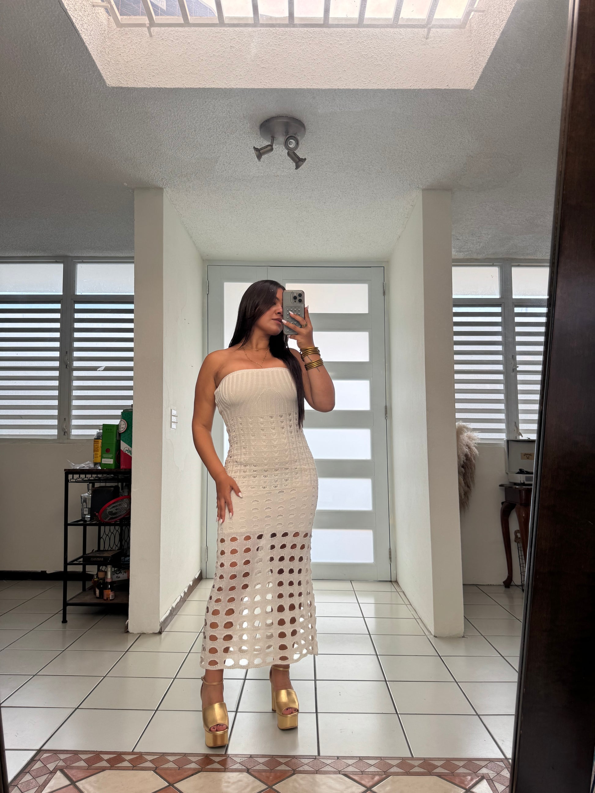 Sunset Knit Maxi Dress