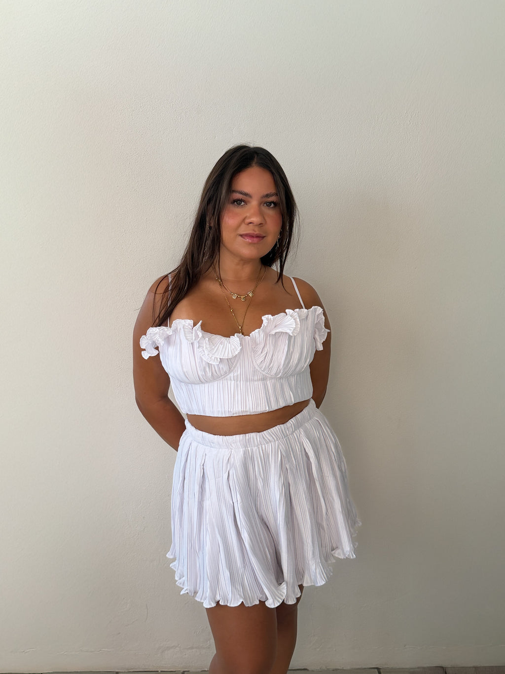 Santorini Satin White Set