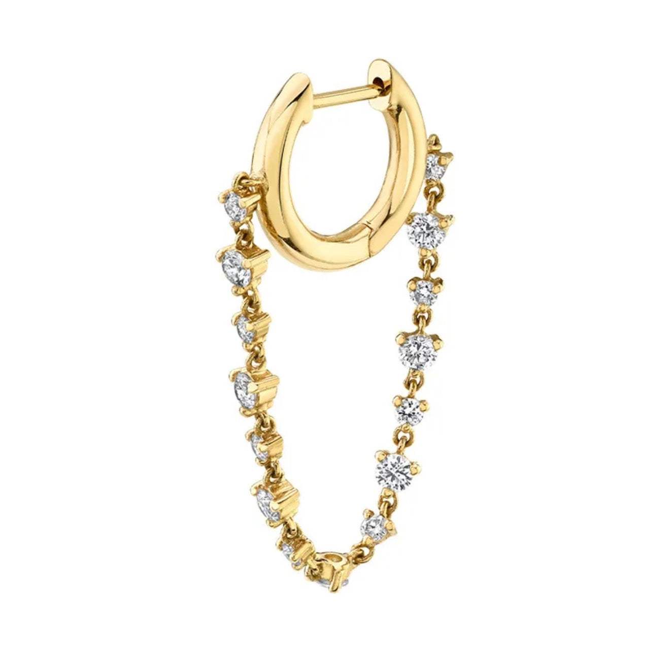 Diamond Hoop Earring