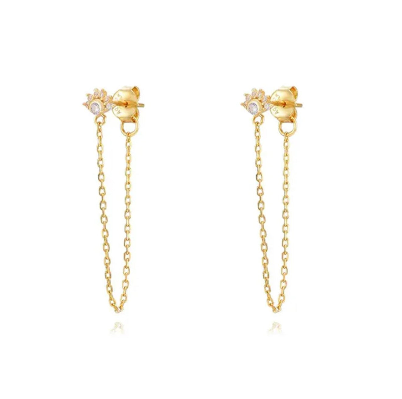 Crystal Chain Earring