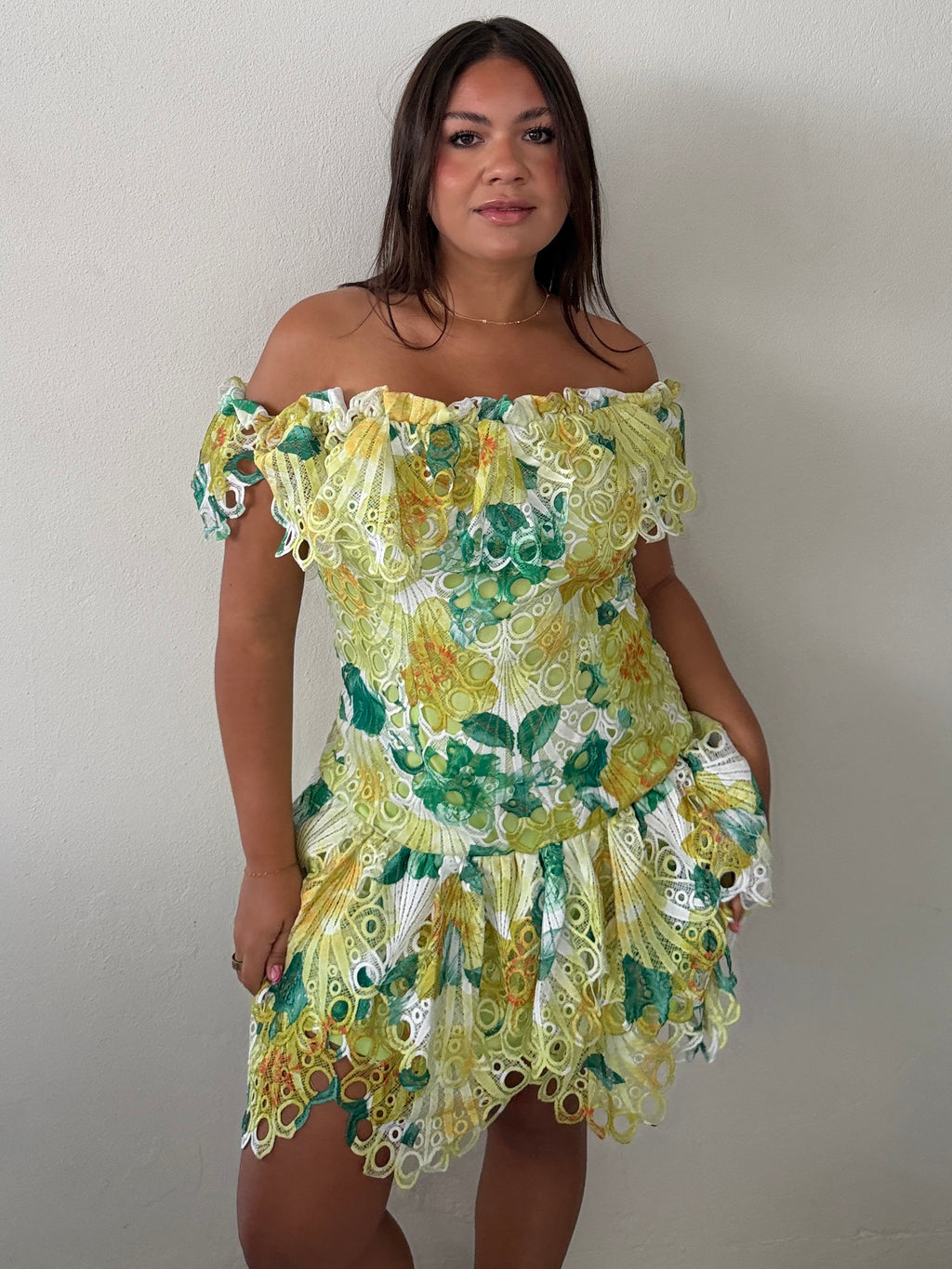 Off Shoulder Mini Dress