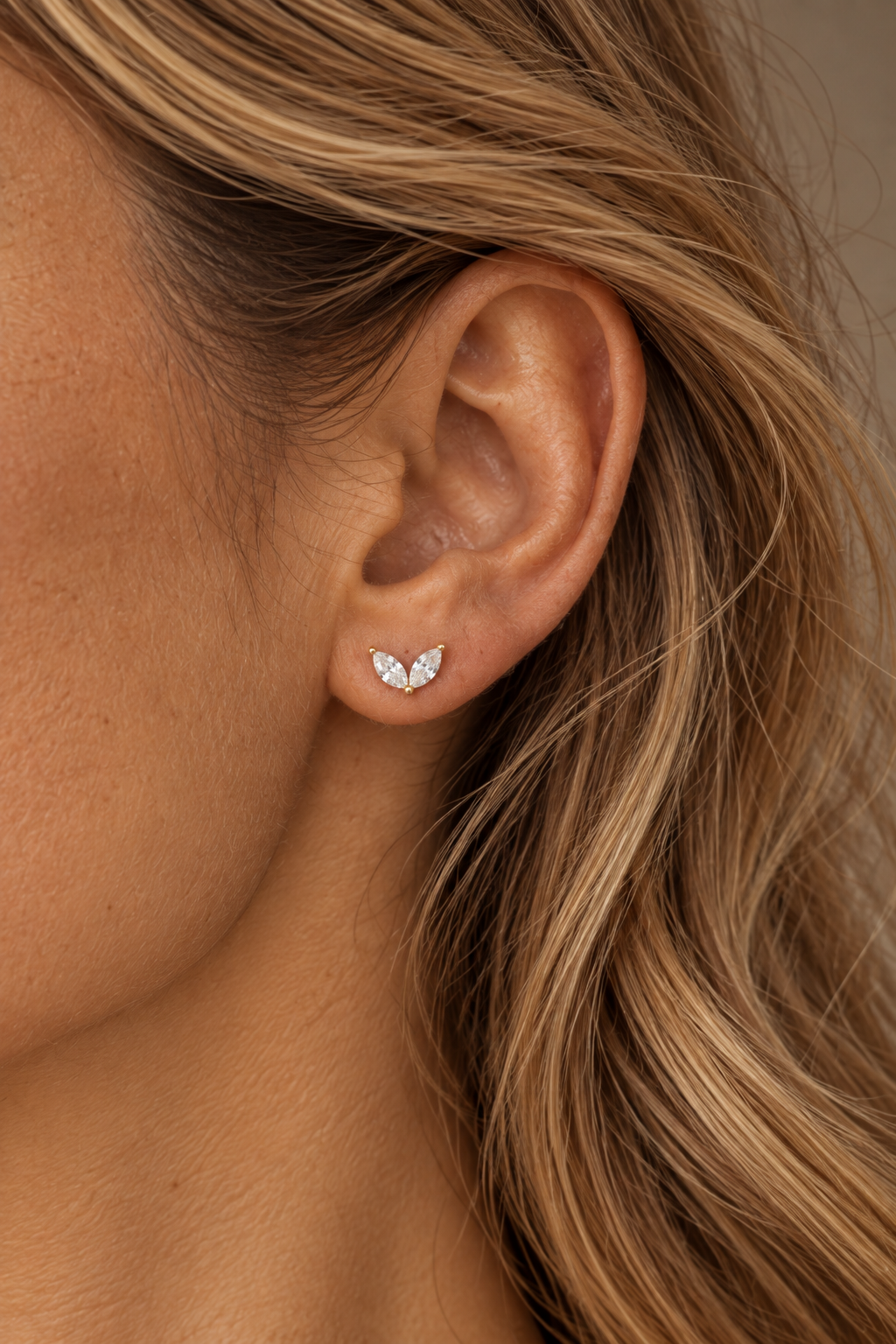 Sun Drop Gold Earring