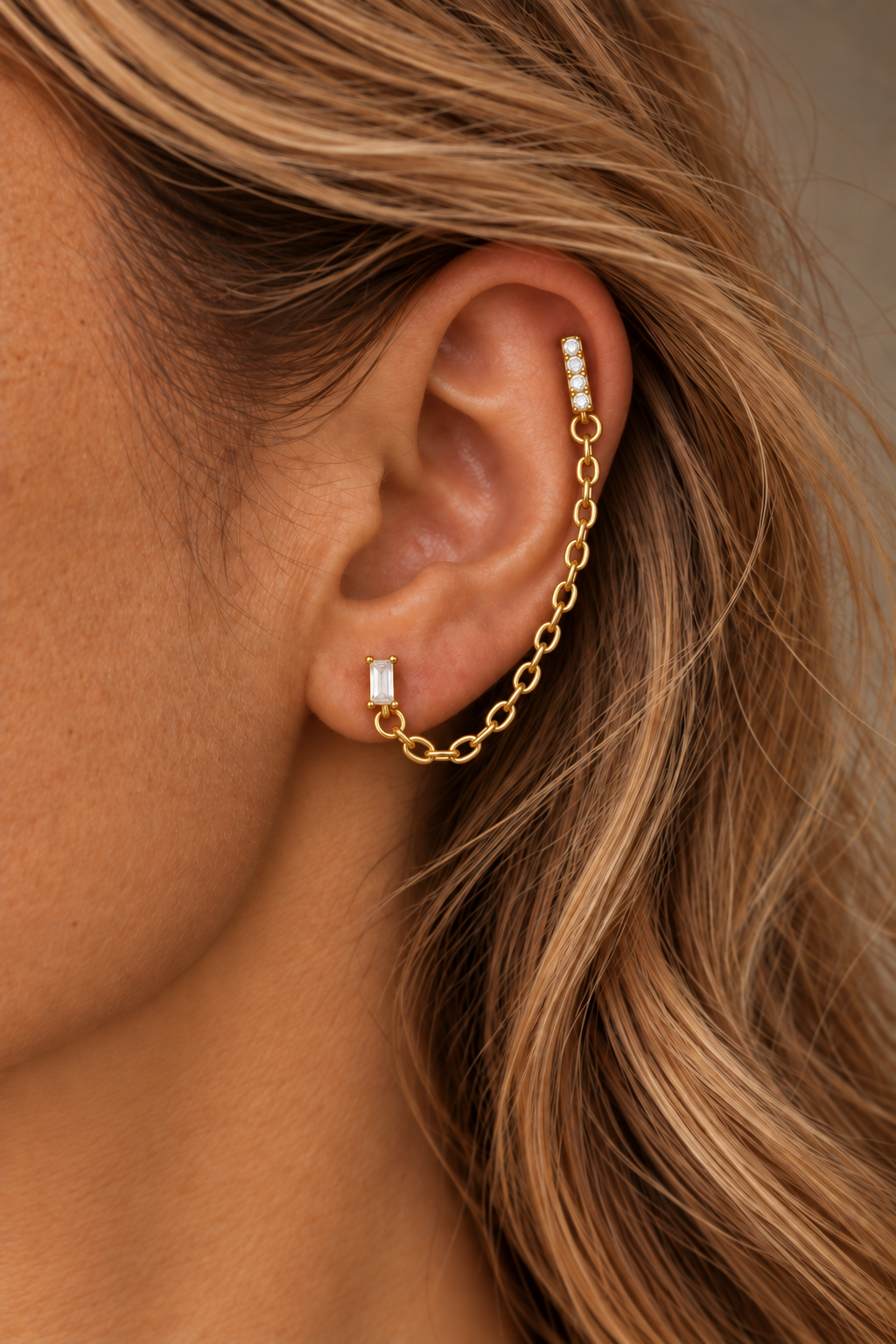 Muse Chain Drops Earring