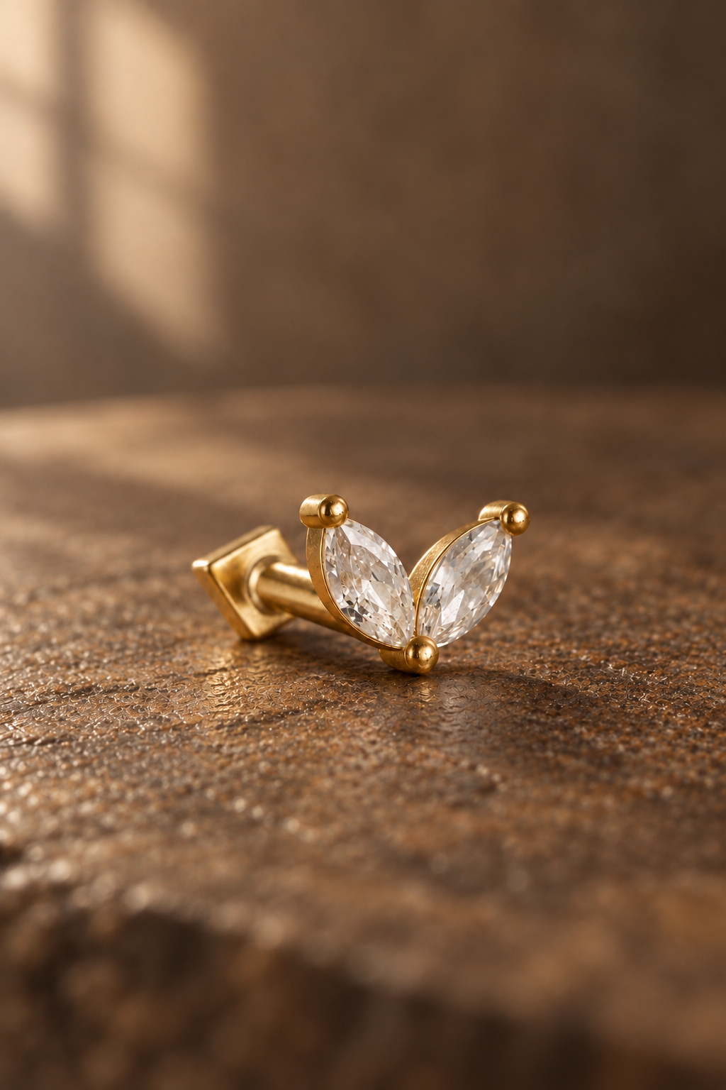 Sun Drop Gold Earring