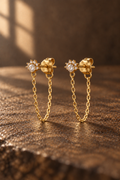 Crystal Chain Earring