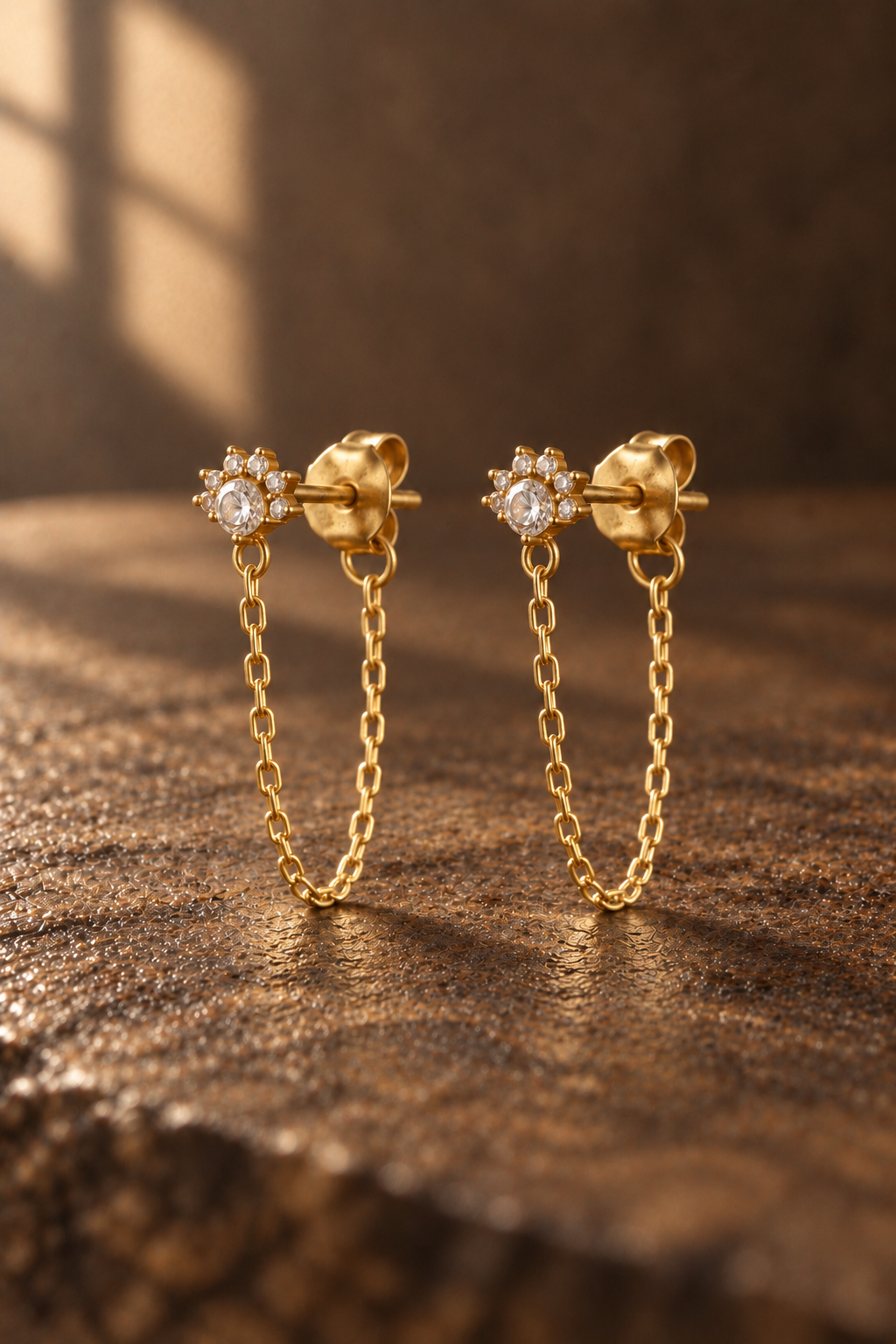 Crystal Chain Earring