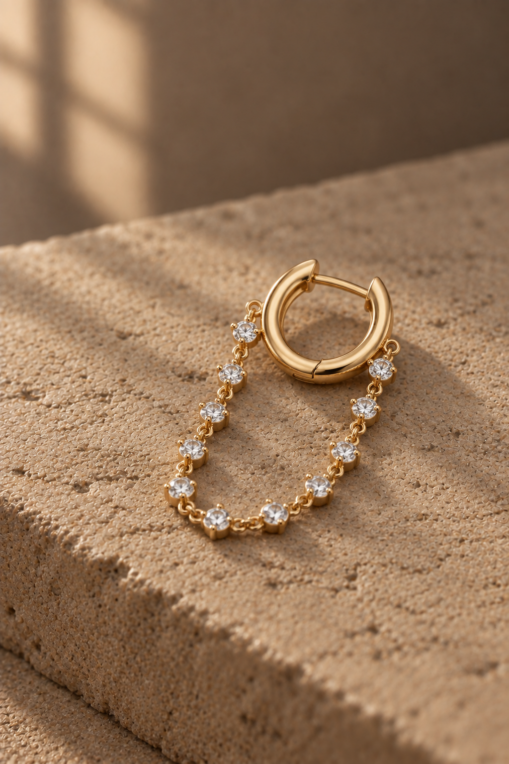 Diamond Hoop Earring