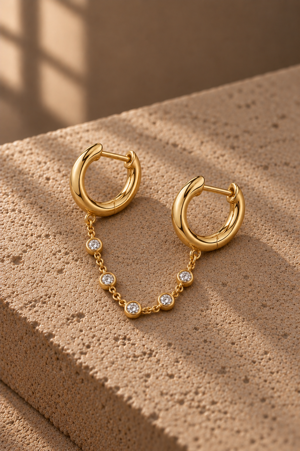 Luna Chain Hoops