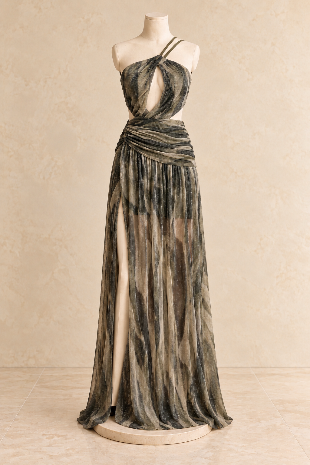 Selena Olive Dress