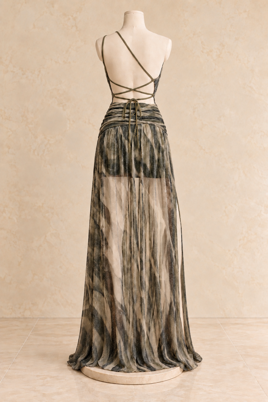 Selena Olive Dress