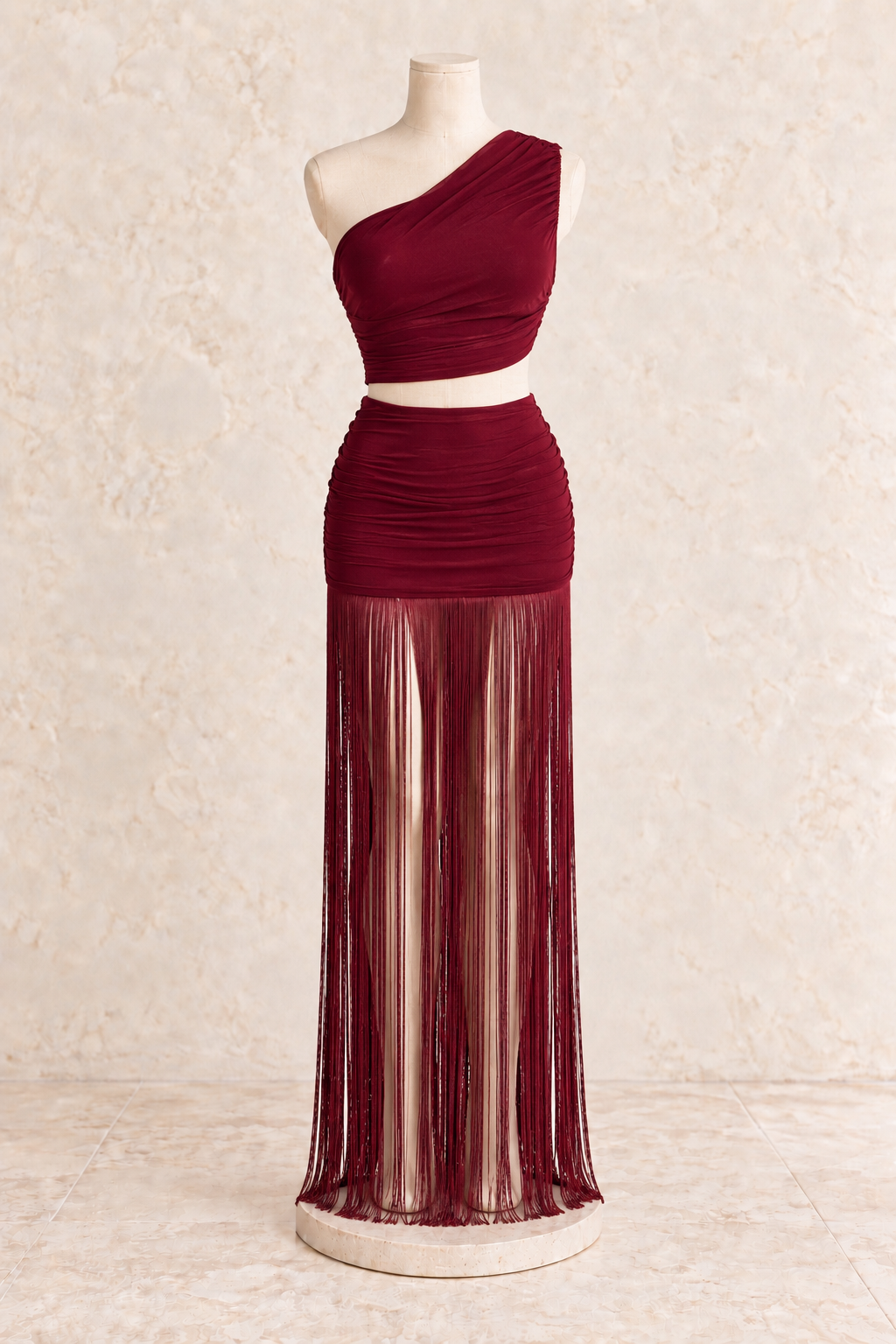 Aurora Burgundy Dress