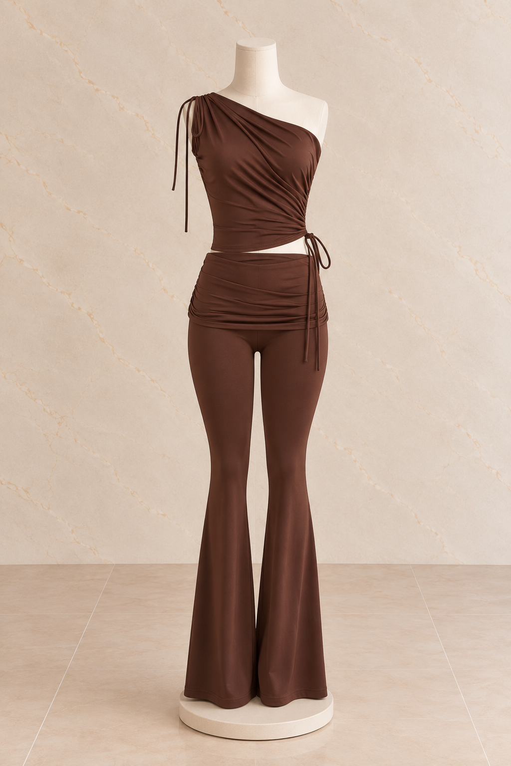 Cocoa Mock Neck Top & Pant Set