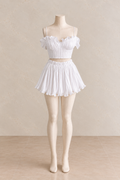 Santorini Satin White Set
