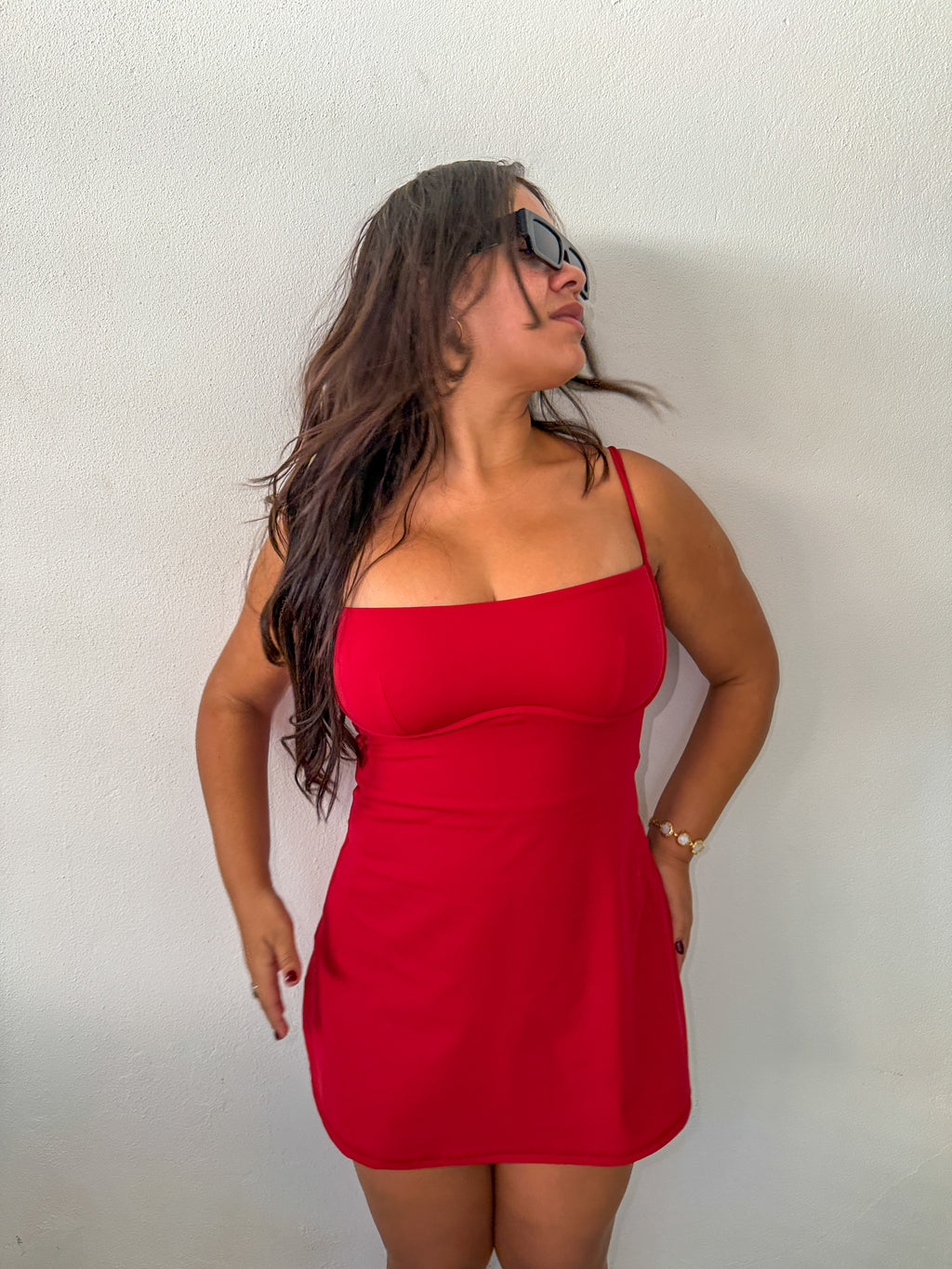 Red Velvet Mini Dress