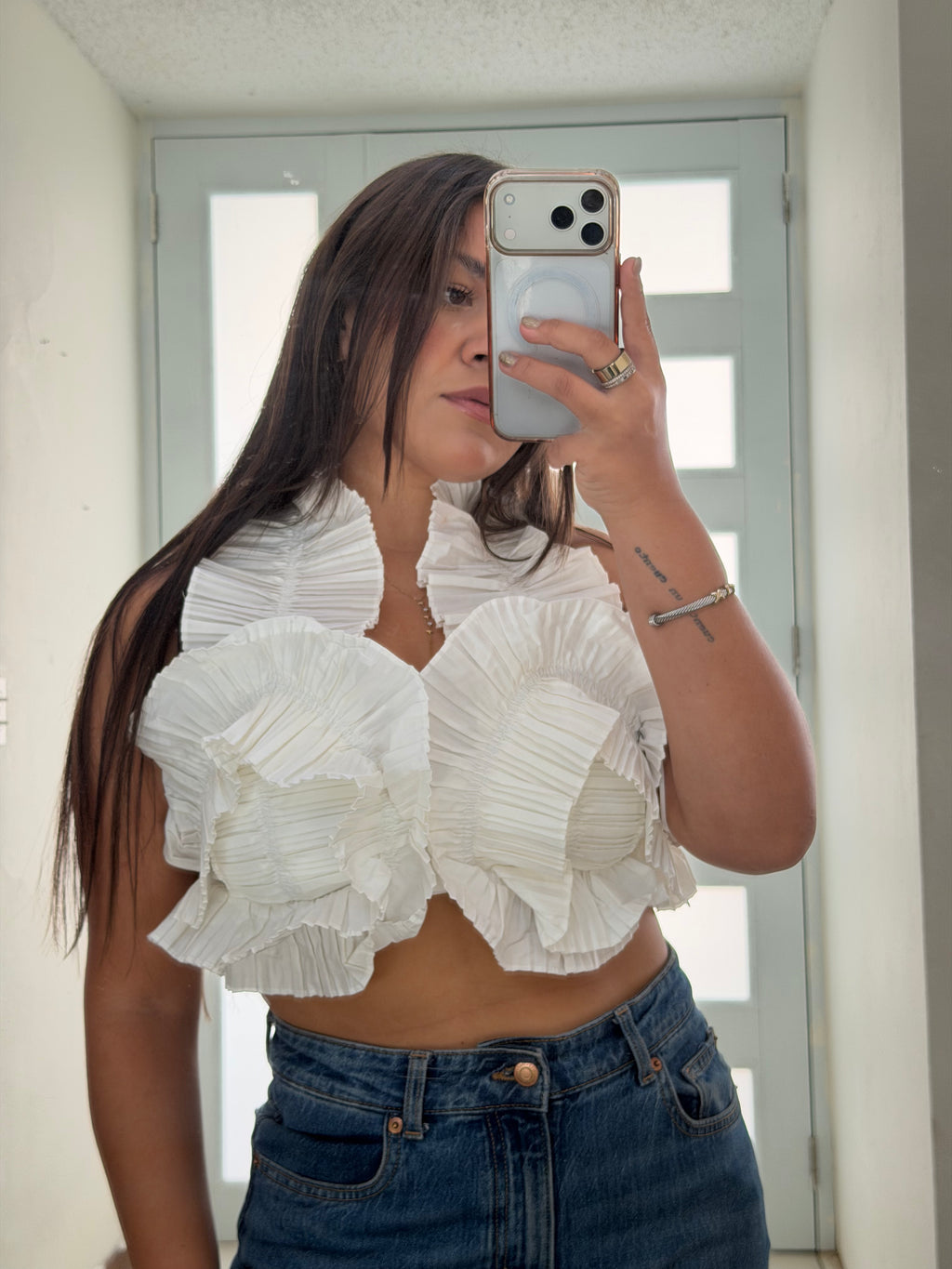 Ruffle Halter Top