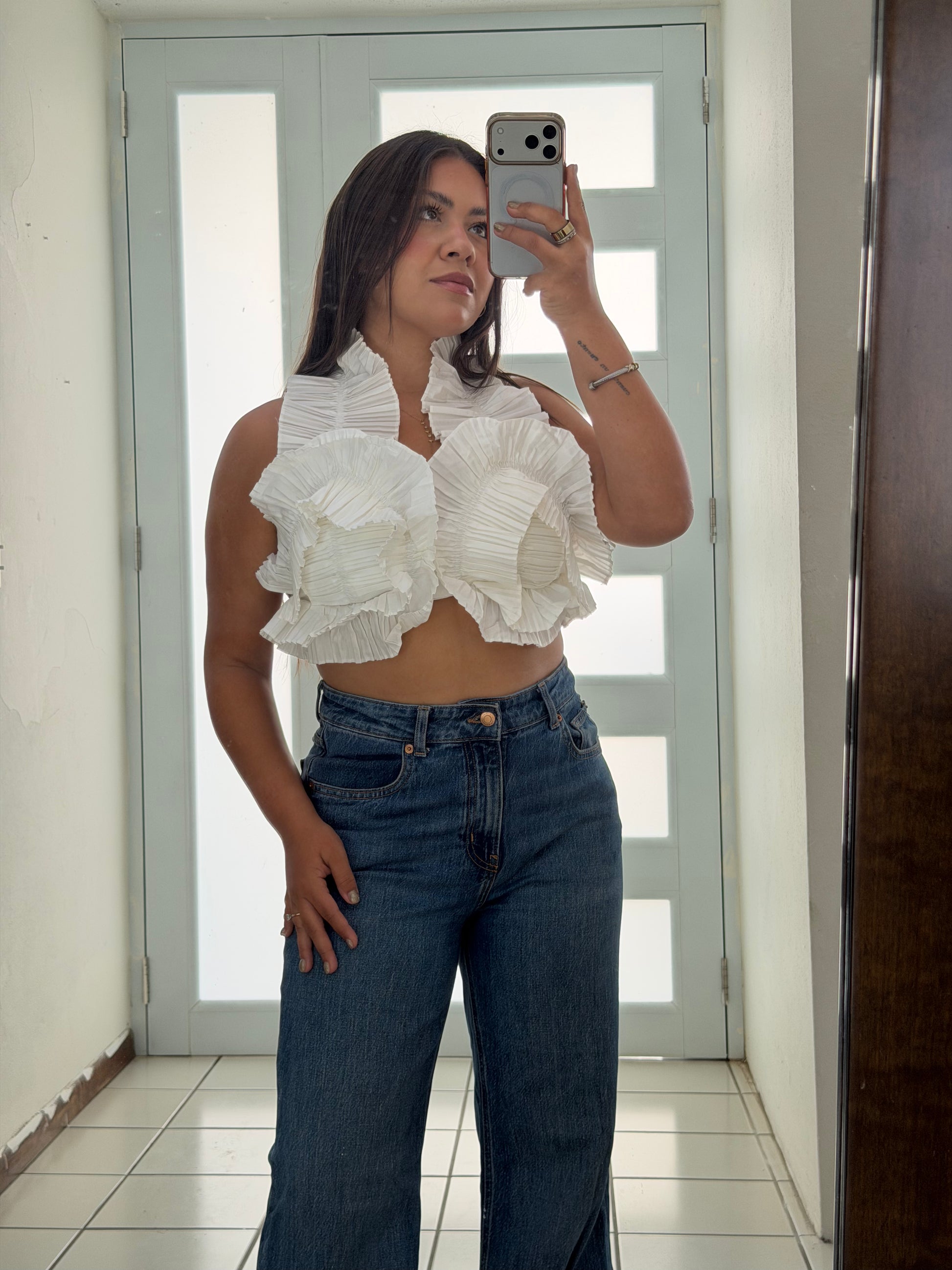 Ruffle Halter Top