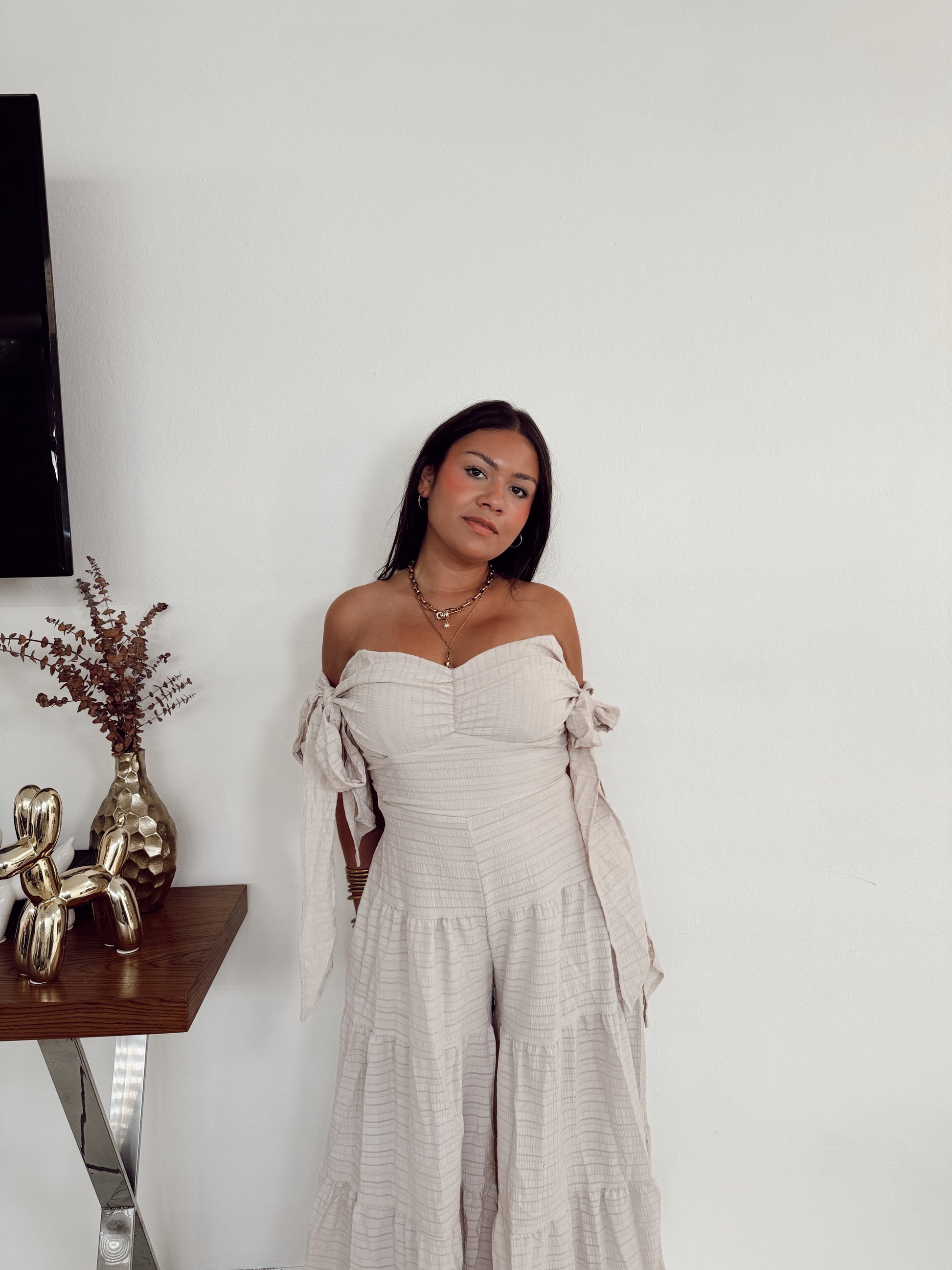 Monaco Jumpsuit (cream)