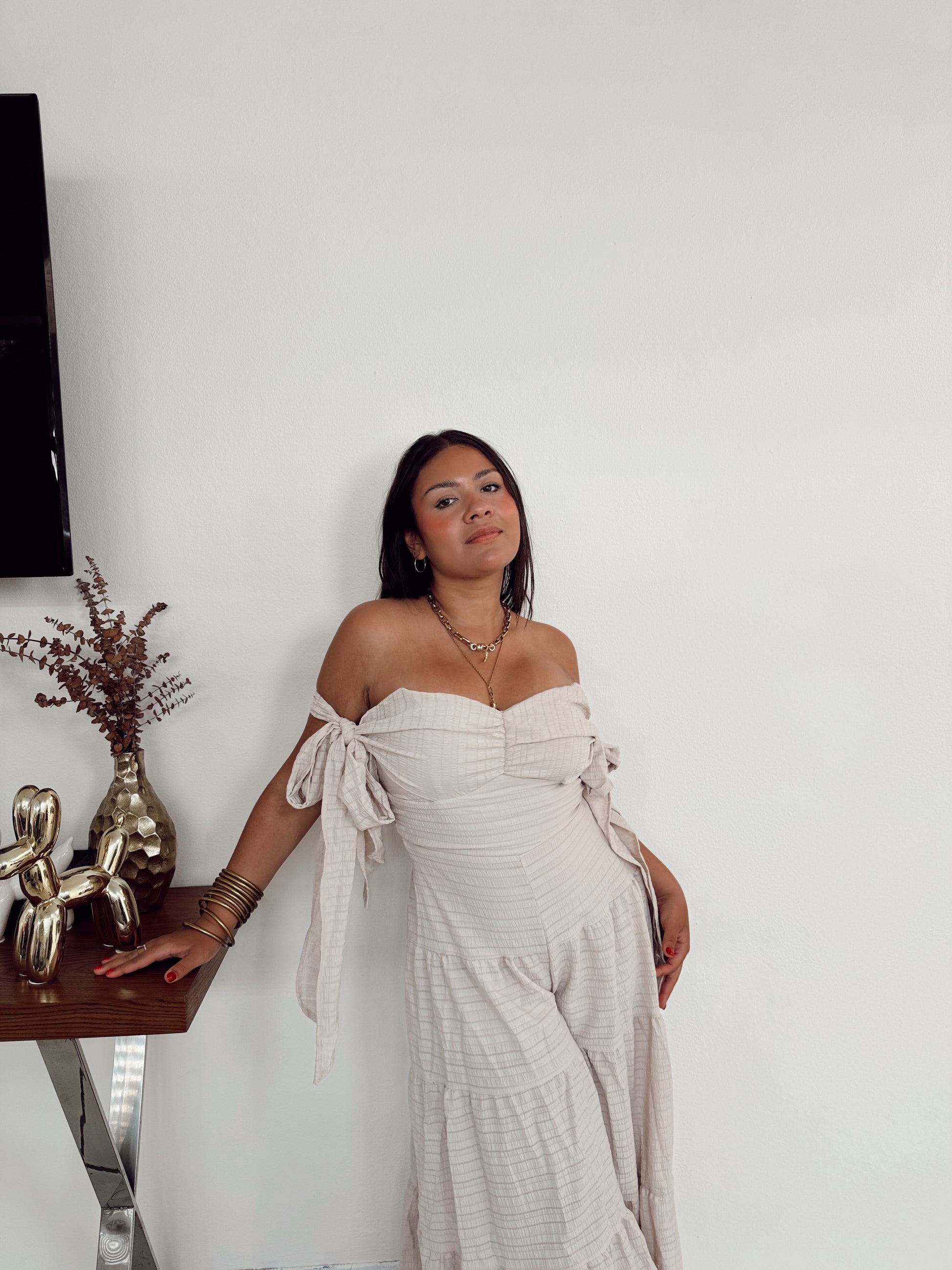 Monaco Jumpsuit (cream)
