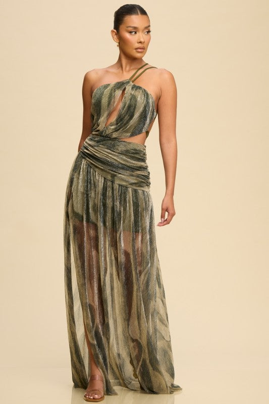Selena Olive Dress